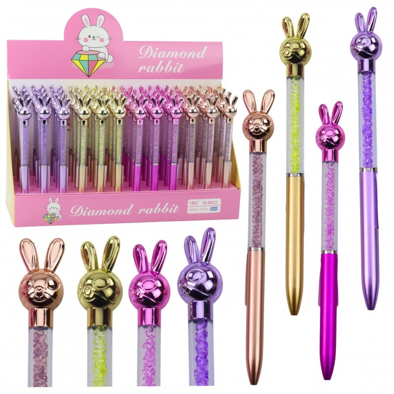 Rabbit pastapliiats Diamonds Blue Refill 0,7mm Mix