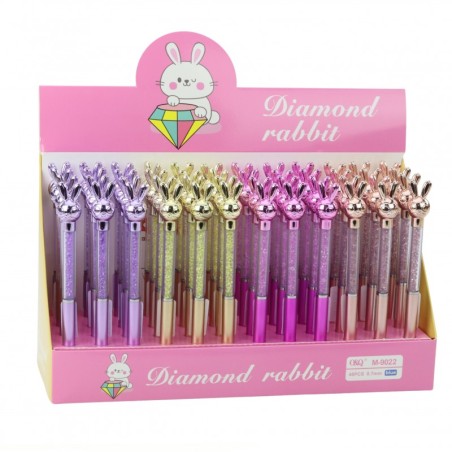 Rabbit pastapliiats Diamonds Blue Refill 0,7mm Mix