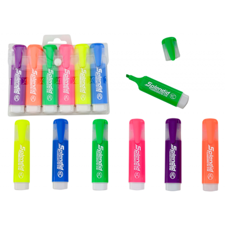 Pastelsetes värvides markeri komplekt 6tk.