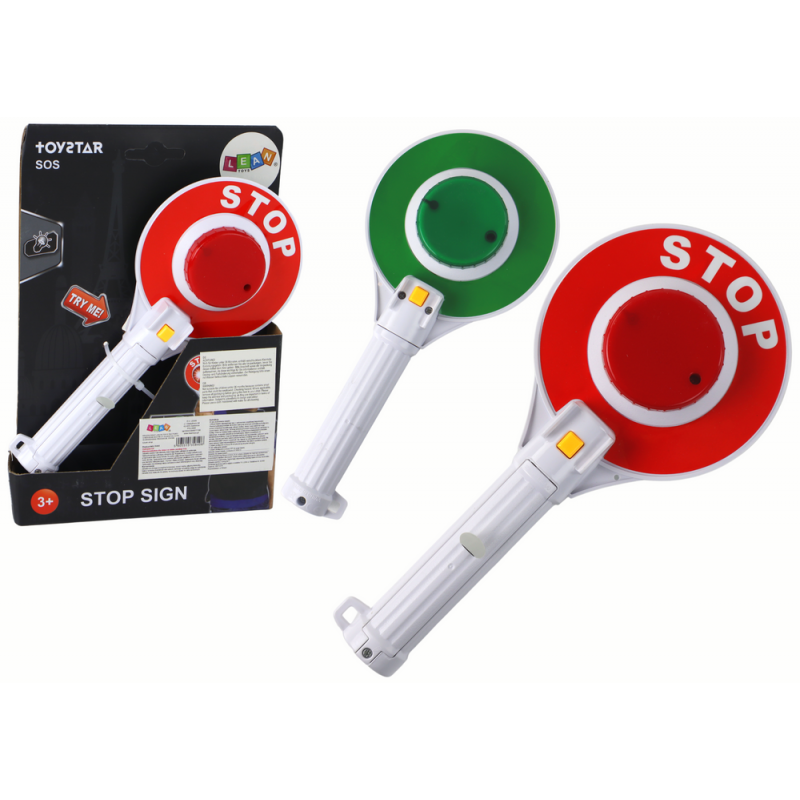 Politsei liiklusmärk lastele, kahepoolne stopperituli