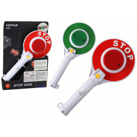 Politsei liiklusmärk lastele, kahepoolne stopperituli