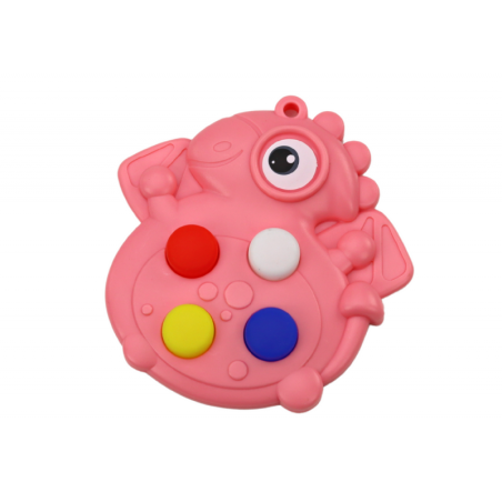 Pop It Dinosaur Antistress Sensory roosa tasku