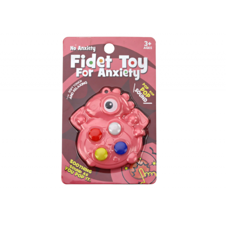 Pop It Dinosaur Antistress Sensory roosa tasku