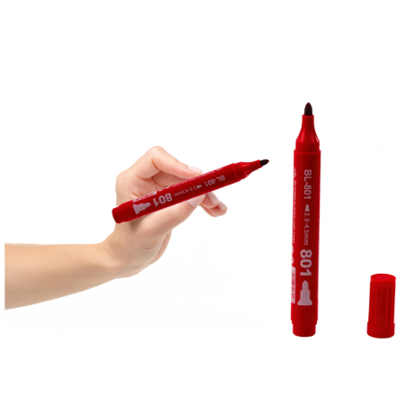 Püsimarker Veekindel punane 2,5-4,5 mm
