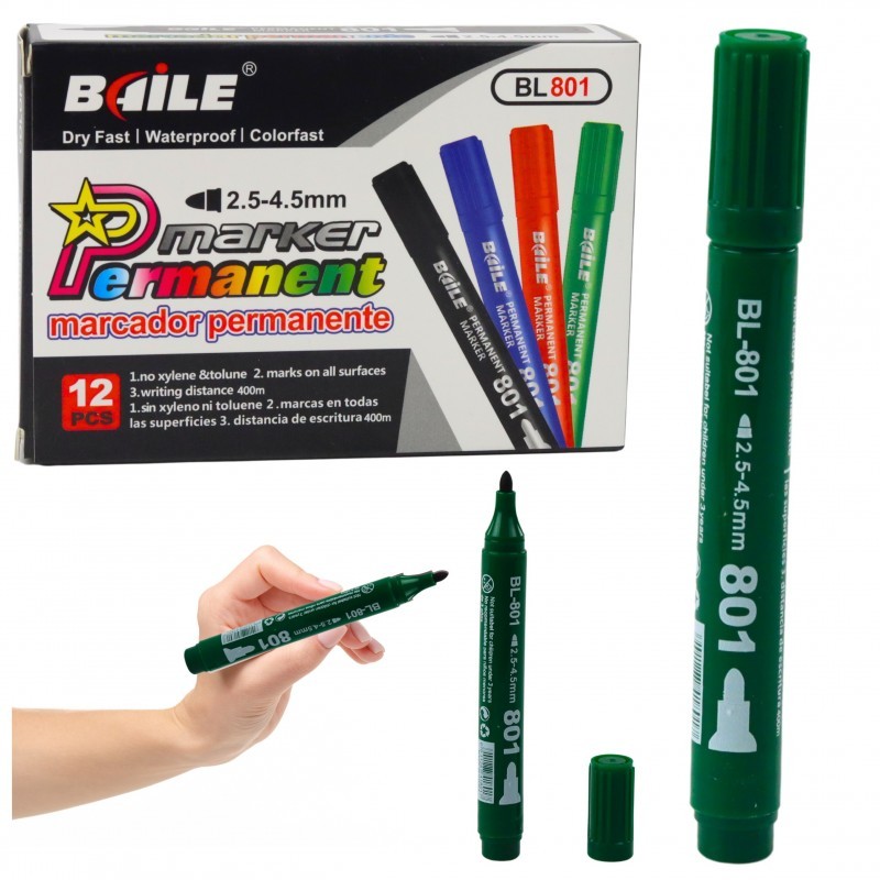 Püsimarker Veekindel Roheline 2,5-4,5 mm