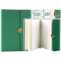 Kontorimärkmik magnetiga märkmik A5, vooderdatud rohelise kaanega