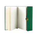 Kontorimärkmik magnetiga märkmik A5, vooderdatud rohelise kaanega