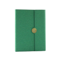 Kontorimärkmik magnetiga märkmik A5, vooderdatud rohelise kaanega