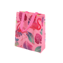 Roosad Flamingo kinkekott 30,5 cm x 24,5 cm x 10 cm
