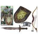 Knight Set Bow Sword Shield Rüütli kostüüm