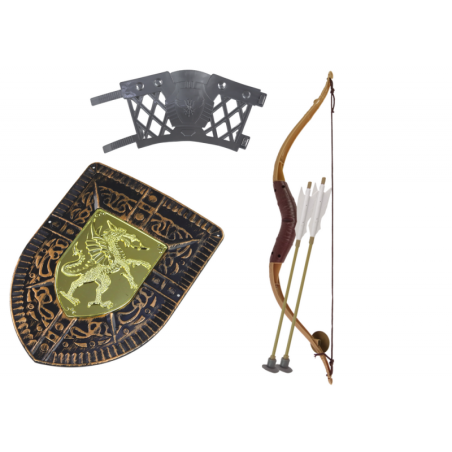 Knight Set Bow Sword Shield Rüütli kostüüm
