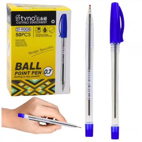 Pastapliiats kaanega sinise tindiotsaga 0,7 mm