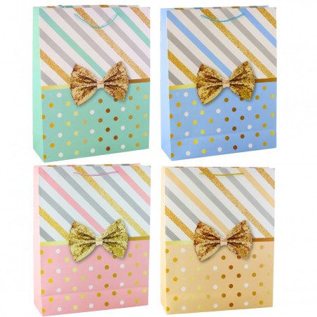 Suur kinkekott lipsuga 55 x 43 x 15 cm