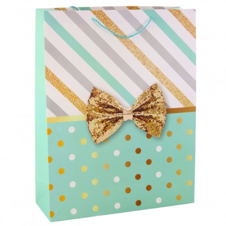 Suur kinkekott lipsuga 55 x 43 x 15 cm