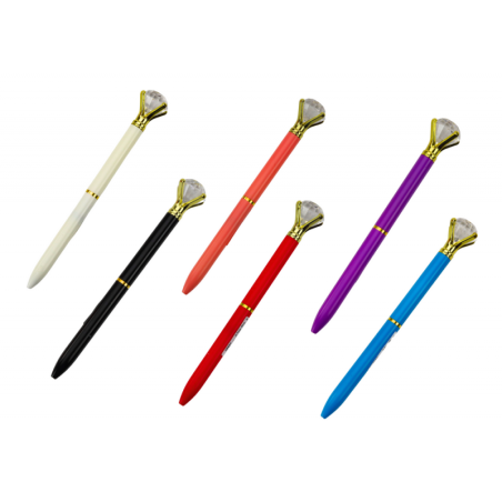 Teemantidega pastapliiats, sinine täidisega 0,7 mm