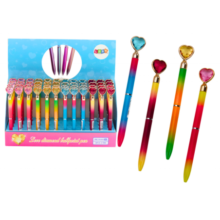 Teemantidega pastapliiats, läikiv sinine täidisega 0,7 mm