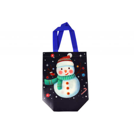 Kingikott tumedat värvi lumememme motiiviga 23cm x 21,5cm x 11cm