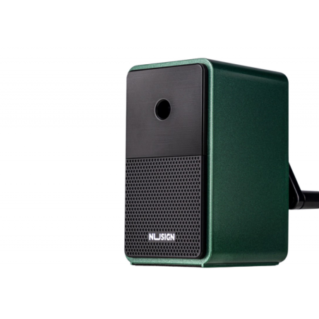 Vändaga teritaja konteineri tera reguleerimisega roheline