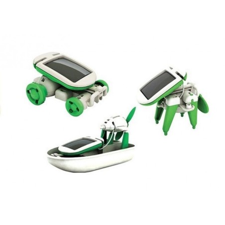 Lastele päikeseenergia isetegemise õppekomplekt mänguasi 6in1 robot