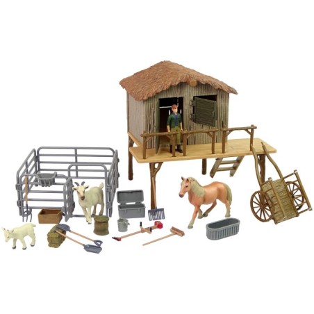 Farm koos loomade hobuste isetegemise komplektiga