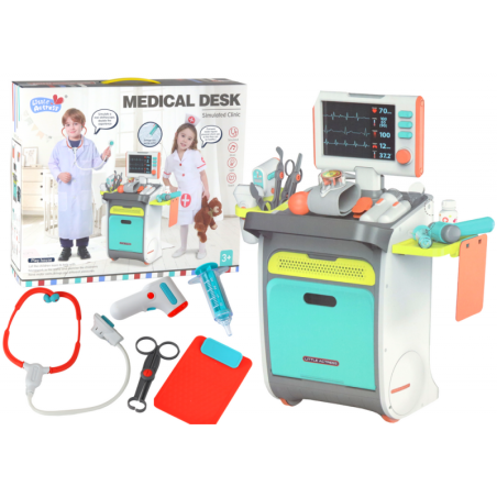Little Doctor Set Medical Käru röntgen-EKG-tarvikud