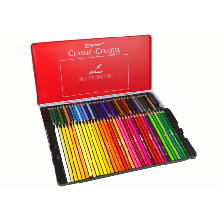 72 pliiatsiga metallist konteineri komplekt