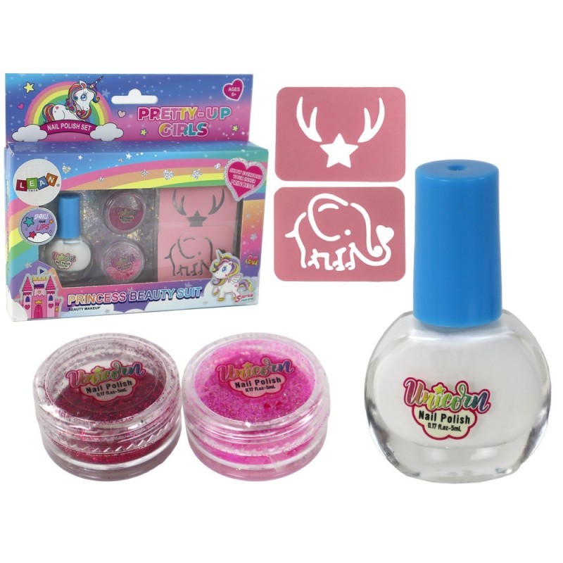 Ilukomplekt Küünelakk Loose Glitter Šabloonid