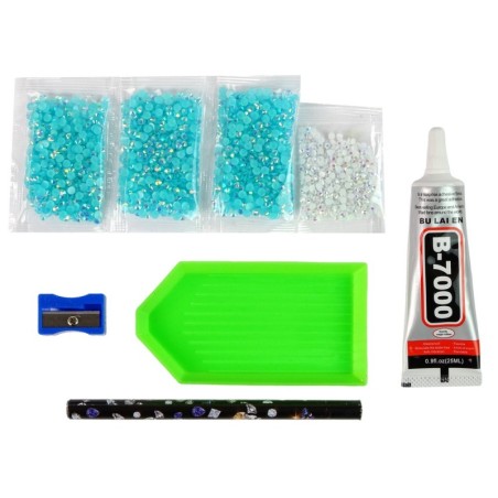 Creative Reindeer Kit DIY Diamonds Crystals Blue