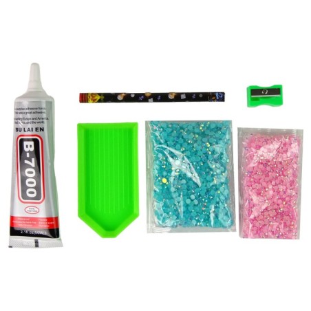 Creative Unicorn Kit DIY Diamonds Crystals Blue