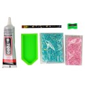 Creative Unicorn Kit DIY Diamonds Crystals Blue