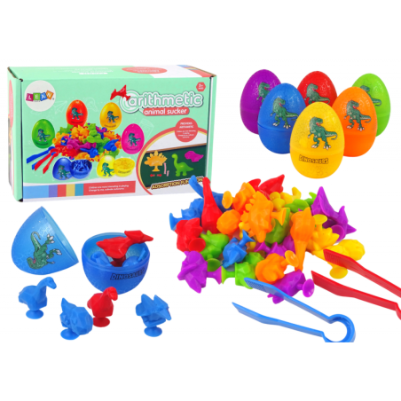 Dinosauruste munad Kummist imemiskorgiga figuurid