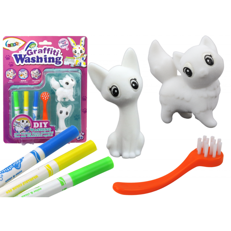DIY Art Set Kassipojad Kujukesed 2tk Markeripintsel