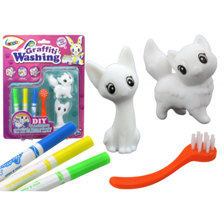 DIY Art Set Kassipojad Kujukesed 2tk Markeripintsel