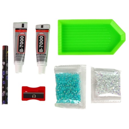 DIY Diamond Reindeer DIY Crystals 3D võtmehoidja komplekt Sinine