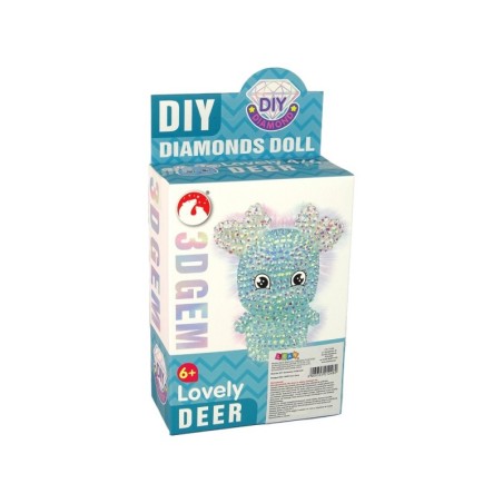 DIY Diamond Reindeer DIY Crystals 3D võtmehoidja komplekt Sinine