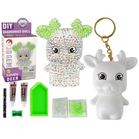 DIY Diamond Creative Kit White Reindeer 3D