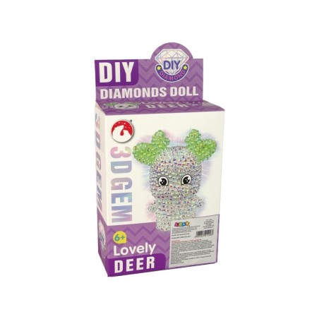 DIY Diamond Creative Kit White Reindeer 3D