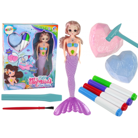 DIY Mermaid Purple Treasures kaevamiskomplekt