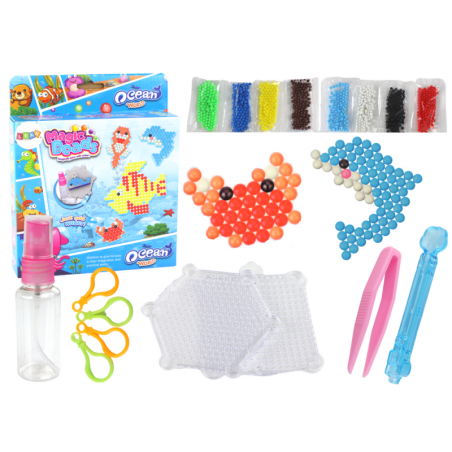 DIY veehelmeste komplekt Magic Beads 8 värvi mereloomad