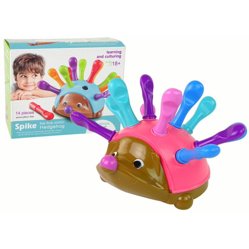Hedgehog Puzzle roosad värvilised naelu