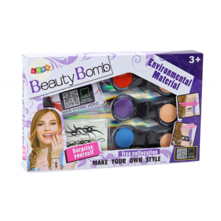 Ilutätoveeringute komplekt, 12 kaarti, 3 juuksevarjutamise käsna