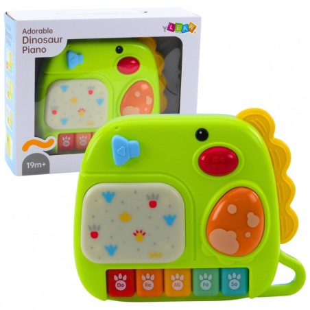 Interaktiivne klaver väikelastele, dinosaurusroheline