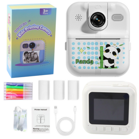 Kiirkaamera termoprinteriga Games 3 Rolls White Panda