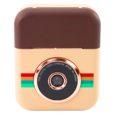 Lastele mõeldud digikaamera kiirprinteriga, pruun 3 rulli paberit