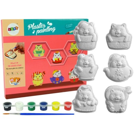 Kipsvalandite komplekt kasside värvimiseks