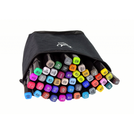 Komplektis 48 kahepoolset alkoholimarkerit