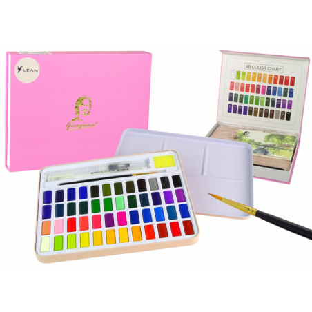 Kunstniku komplekt 48 akvarellvärvi ja tarvikuid