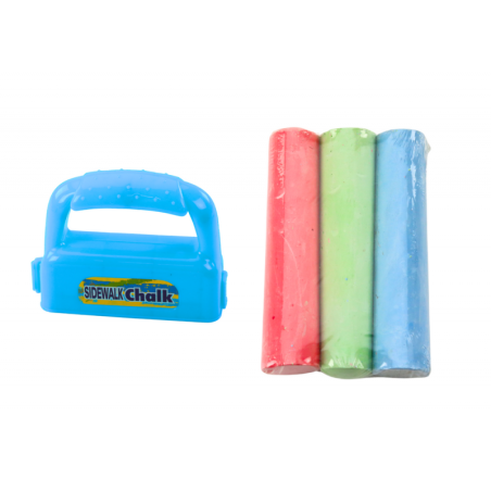 Käepidemega kriitide komplekt Paks kõnnitee kriit sinine 3 tk