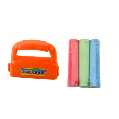 Käepidemetega kriitide komplekt Paks kõnnitee kriit Oranž 3 tk