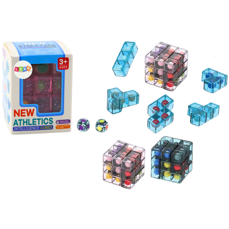 Logic Blocks Puzzle Puzzle Cube Mäng Roosa